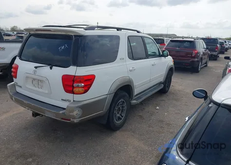 2003 Toyota Sequoia Sr5 V8 from USA, damaged, VIN 5TDZT34A23S143746